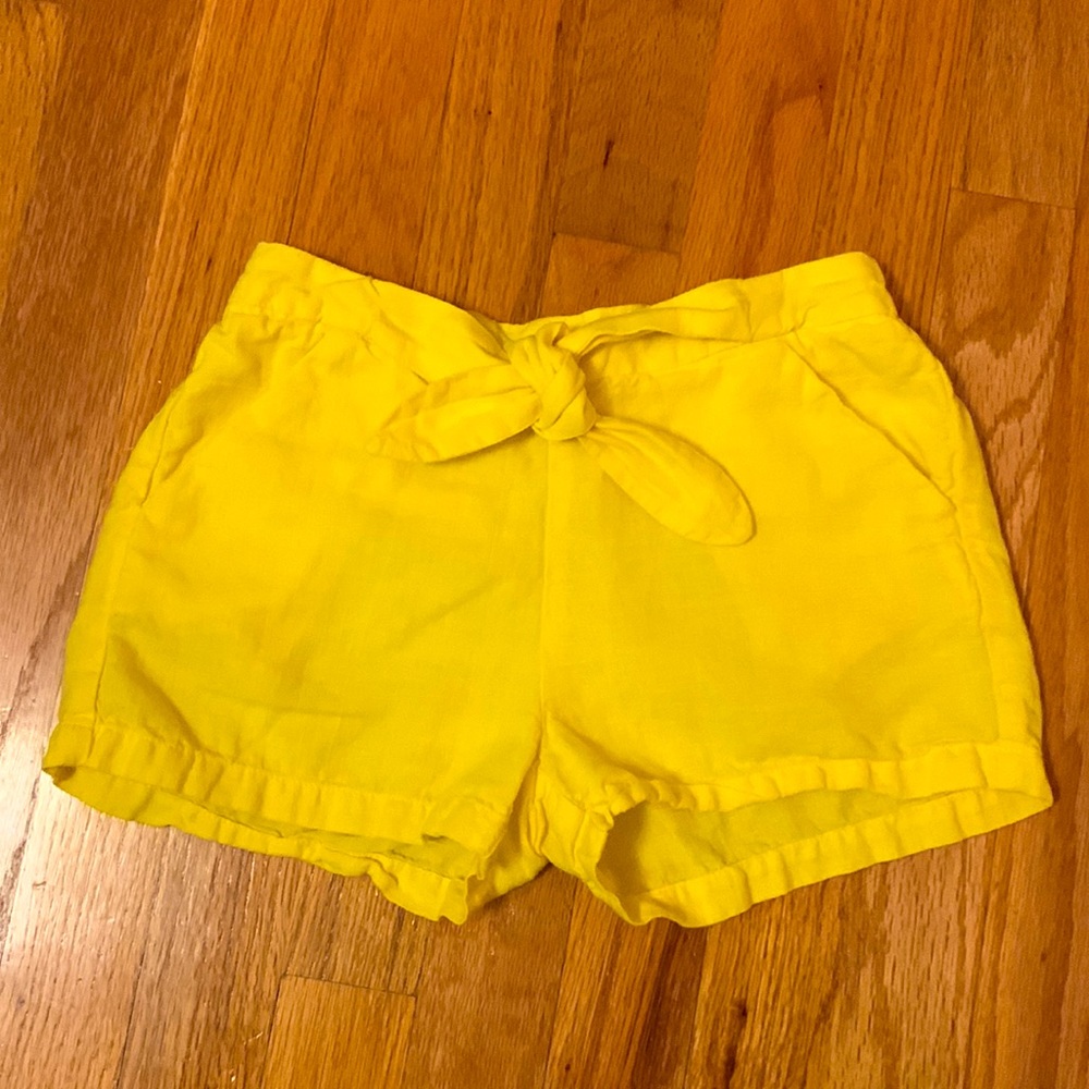 Bright yellow shorts